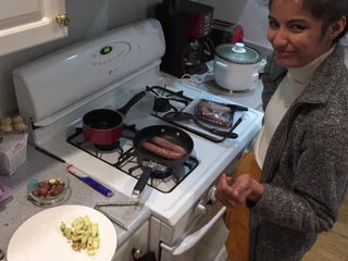 Sausage Party Cbt Pan Frying Chopped Up Hot Dogs