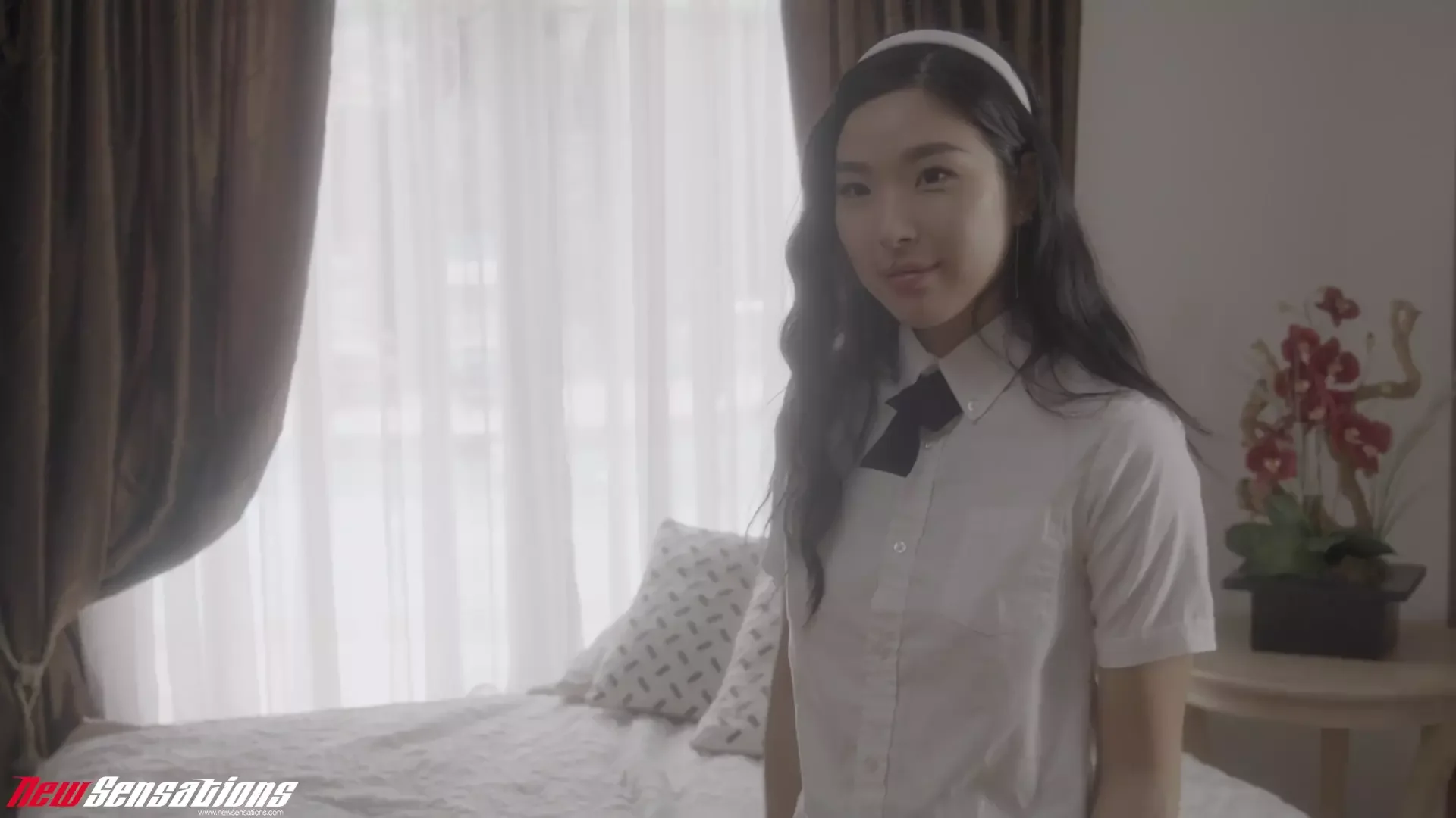 Asian Schoolgirl Elle Lee Couldn't Wait to Be Touched by Him