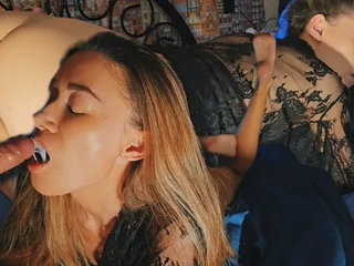 Get Horny with Stepmother. Dirty Talk. Deepthroat. Ass Fuck. Cum in Mouth
