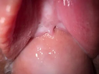 Close Up Fuck, Amazing Creamy Pussy and Rubbing Cumshot
