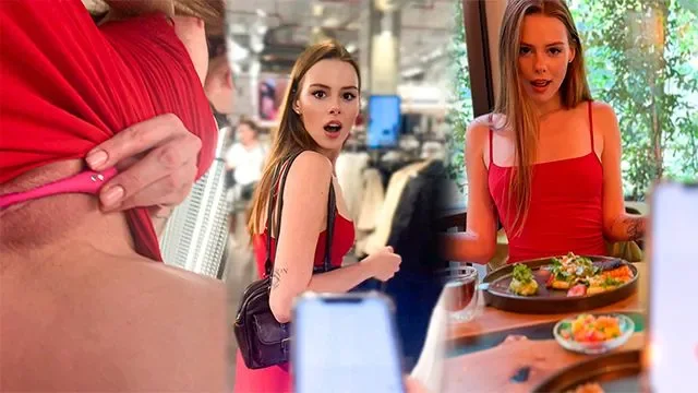 Risky Public Date with Lush 3 – I Almost got Caught Cumming in the Store