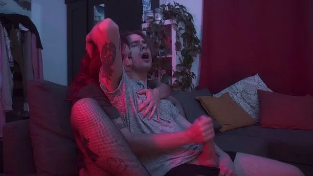 Gentle Femdom Cock Milking Handjob with a Huge Dick