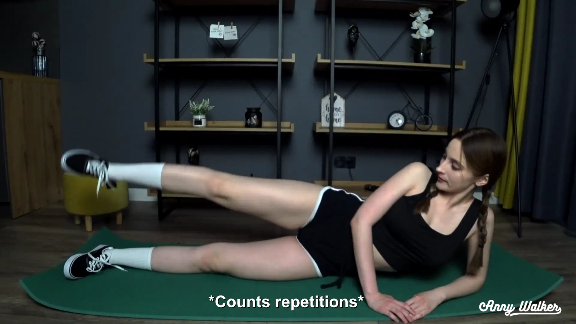 Stepsister Was Filming a Workout Video, but I Fucked Her Hard and Finished On...