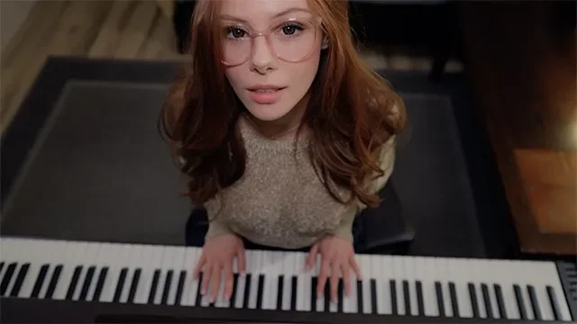 Music is Fun when a Student has no Panties | Piano Lessons | Sex with Teacher…