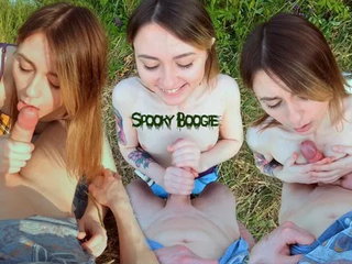 Cum on My Titties and Face! Virgin Teen Has Blowjob/titjob for the First Time...