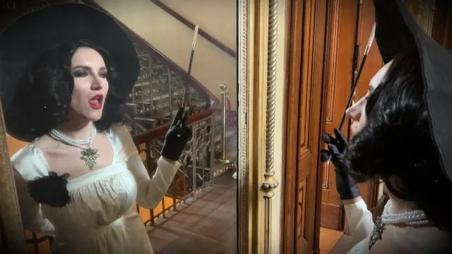Lady Dimitrescu Sucks and Fucks . Resident Evil Village Cosplay Halloween 2023