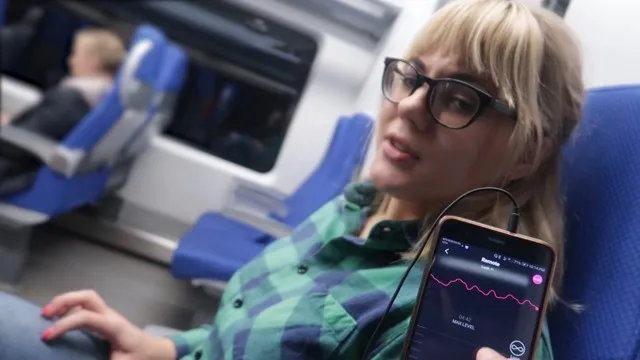 Remote Control My Orgasm in the Train / Public Female Orgasm