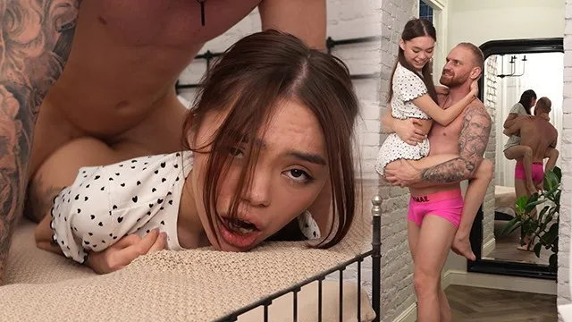 I'm Fucking This Skinny Asian Girl Even Through the Bed (pt 1)