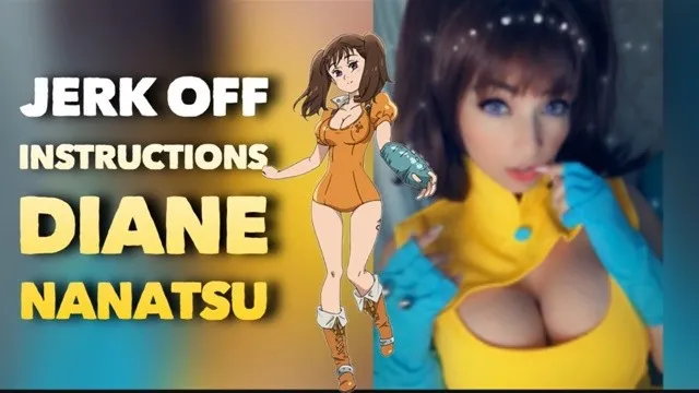 Joi Portugues - Diane Nanatsu Jerk off Instruction - Cum for