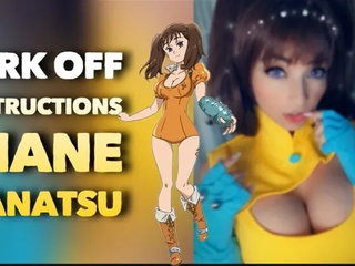 Joi Portugues - Diane Nanatsu Jerk off Instruction - Cum for