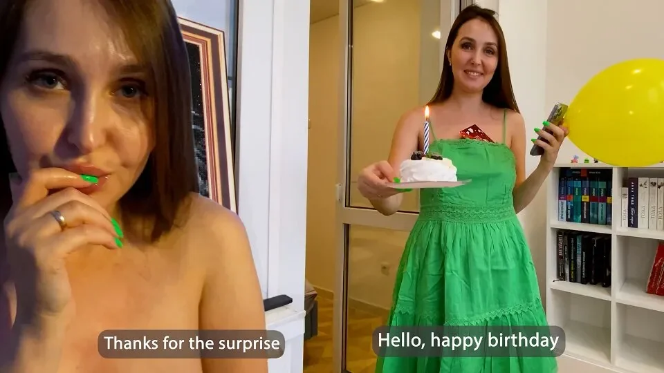 Stepmom Gave Her Pussy to Her Stepson for His Birthday