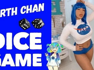 Cosplay Girl Earth Chan Dirty Talk - Dice Game - Riding on Dildo Cumming on B...