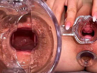 Look Inside My Tight Asshole. Anal Speculum. Opened Holes Orgasm