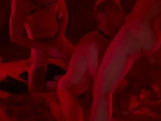 3 Devils and a Cocky Guy Arranged a Gangbang in an Abandoned