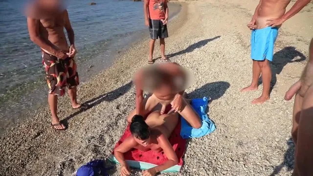 Anal Cumshot Party in Mykonos! Fuck Me in the Ass!