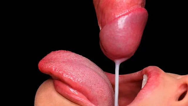 Close Up: Best Milking Blowjob in Your Life, all Cum in Mouth, Sloppy Sucking...