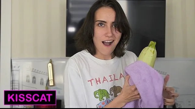 Want to Eat??? First Fuck Step Sister while Cooking on the Couch / Kisscat.xyz
