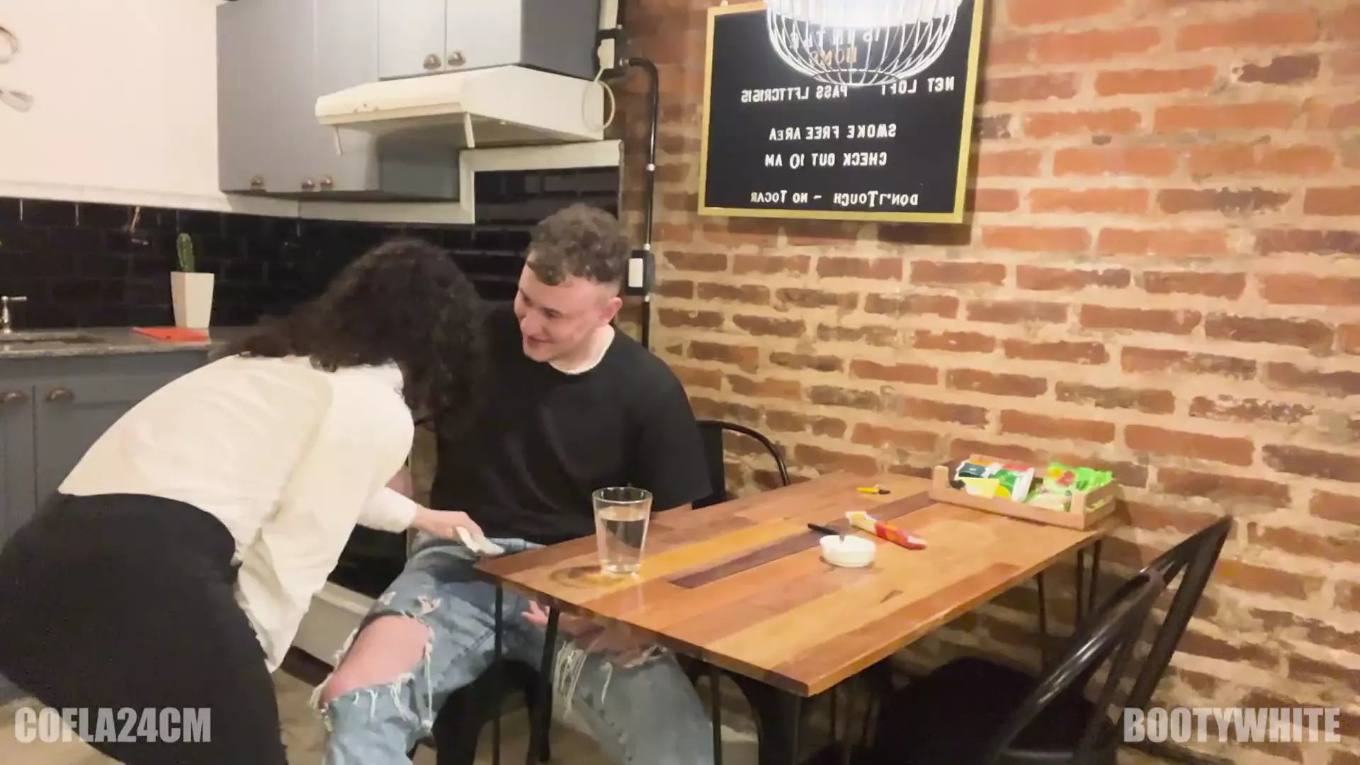 Big Ass Waitress Uses Her Client's Giant Cock by Accident. Cofla24cm Ft. Boot...