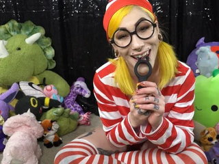 Vibrating Cock Ring JOI from Slightly Toys|Where's Waldo Cosplay