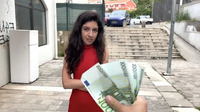 Cutie Plays Street Game and gets Tempting Offer - Deepthroat and Rough Sex