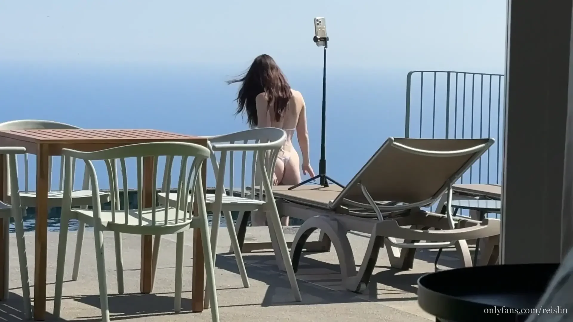 Petite brunette embraces intimate role-play