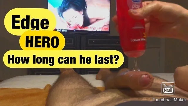 Plays Cock Hero (edge Hero). how Long Can You Last?