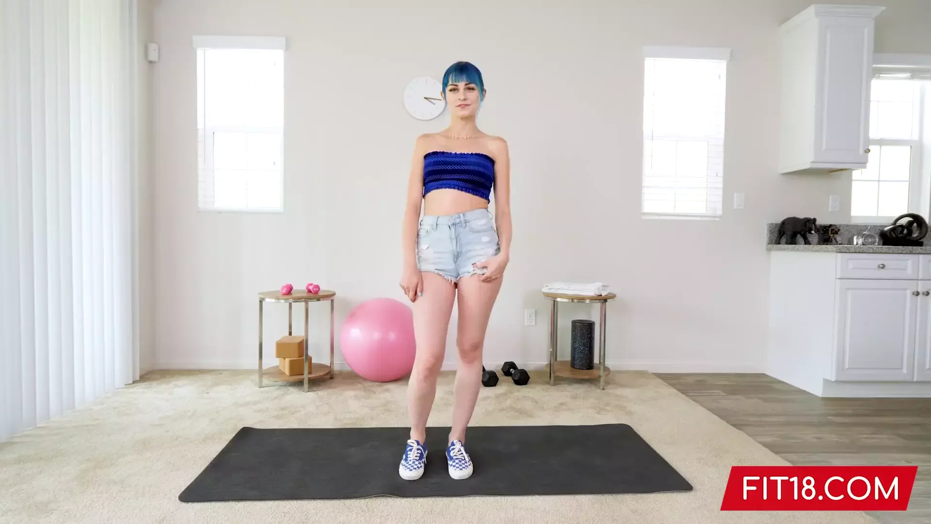 Jewelz Blu - 50kg - Casting Blue Hair Girl with