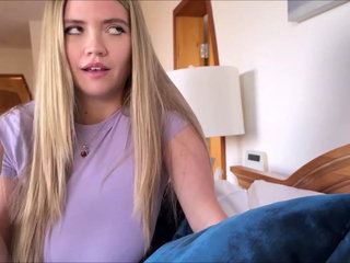 Sharing the Bed with Big Booby Teen Roommate - Perfect Girlfriend - Alex Adams &