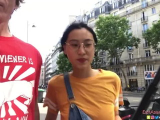 Chinese Asian June Liu Creampie - Spicygum Fucks American Guy in Paris X Jay