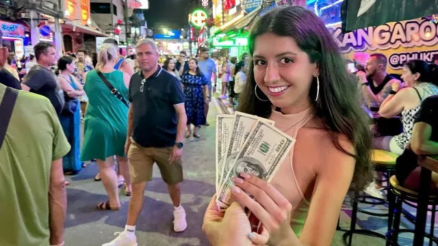 Picked Up a Prostitute on the Street and Fucked Her in all Holes, Cum on Her ...