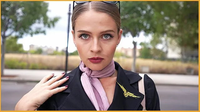 Horny Flight Attendant Seduced Me - I Fucked Her and Cum on Face 4k