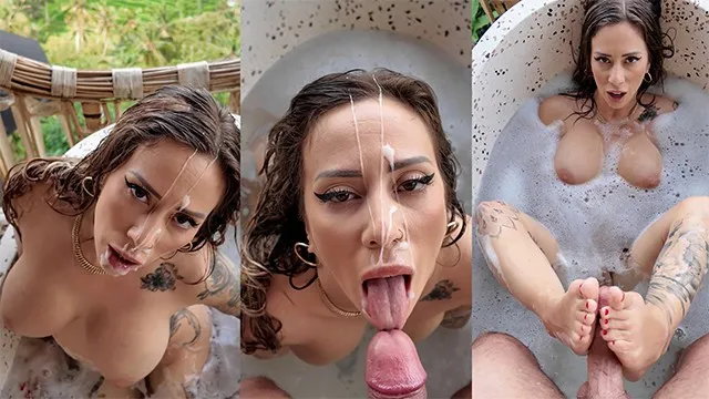 Pipe, Footjob Et Faciale Au Paradis ! Hawk Tuah
