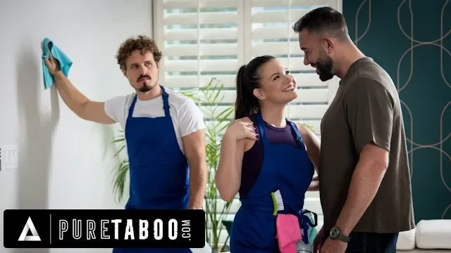 House Cleaner Alison Rey Flirts with Rich Customer will Pounder in Front of H…
