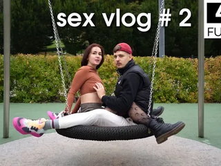 Sex Vlog Episode 2: Public Park, Bj and Creampie at Home |