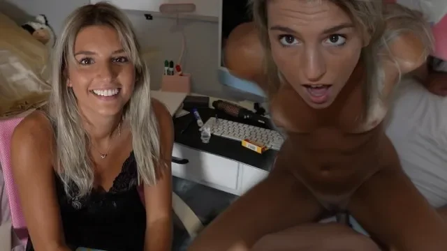 College Girl Gives in Easily and Cheats on Her Long Distance Bf!!