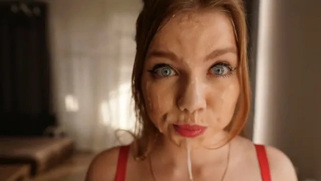This is Record Sperm on Face! My Stepsister was Interfering with My Play