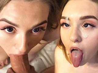 You will Like Her Mouth Job. Ahegao Blowjob. Cum on the Face.