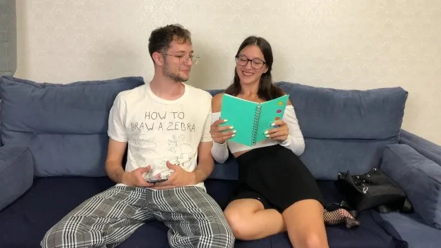 Step Sister Came from School and Asked Step Bro Help with Homework but He Hel...