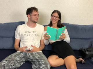 Step Sister Came from School and Asked Step Bro Help with Homework but He Hel...