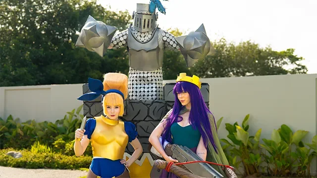 Clash Royale Cosplay: Mega Knight Battles for Dagger Duchess’s Tight Wet Pussy!