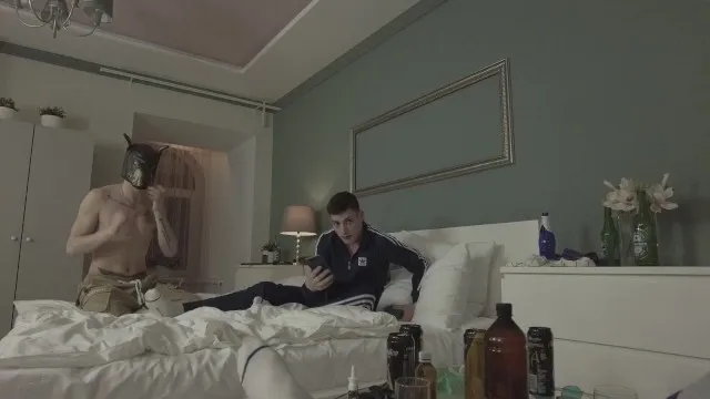 Grown Man Fucks Two Cute Twinks at the Party - 535